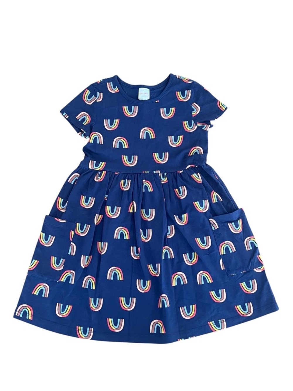 Hanna Andersson (130|8y) Rainbow Playground Pocket Dress